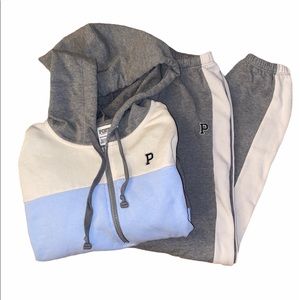 PINK Combo Sweatsuit Outfit